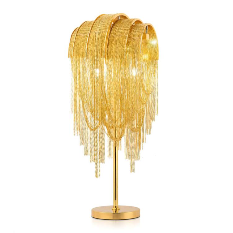 Hune artystyczna lampa stołowa ze stali
