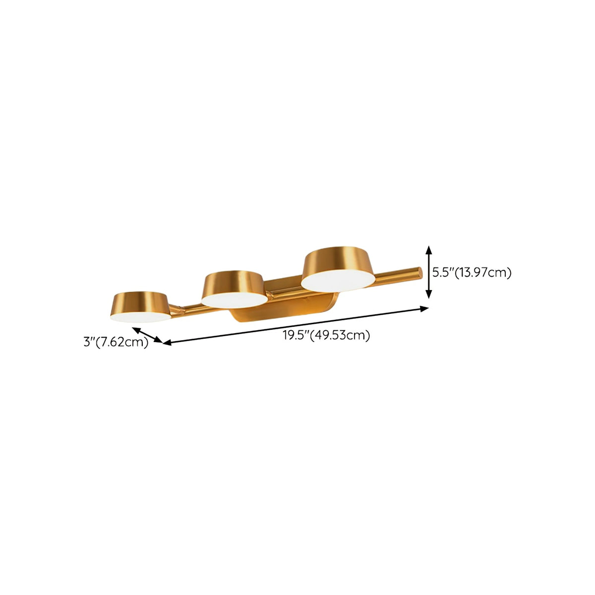 Xara Premium Elegance Vanity Miedź kinkiet