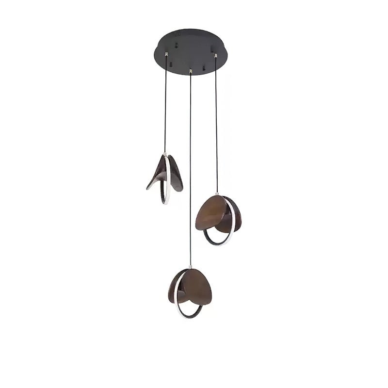 Avvelen geometryczna lampa wisząca z drewna