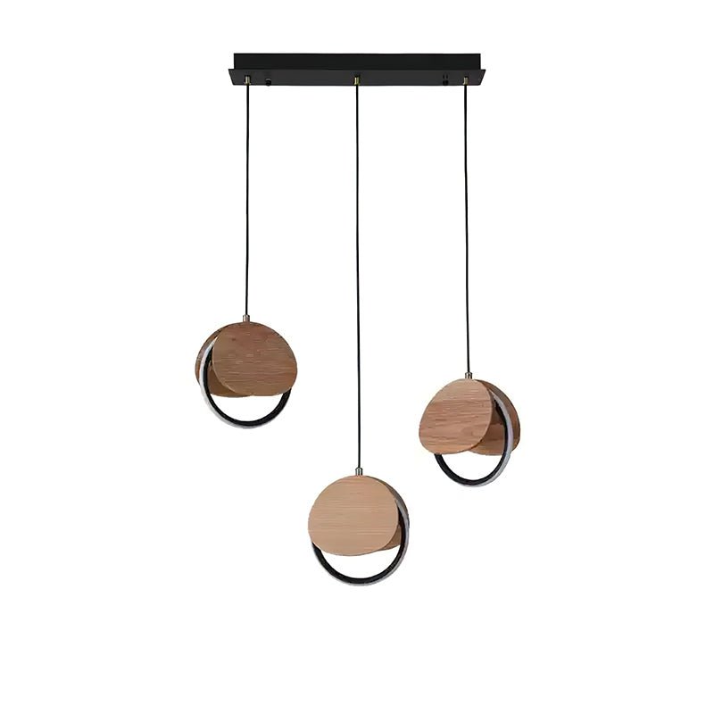 Avvelen geometryczna lampa wisząca z drewna