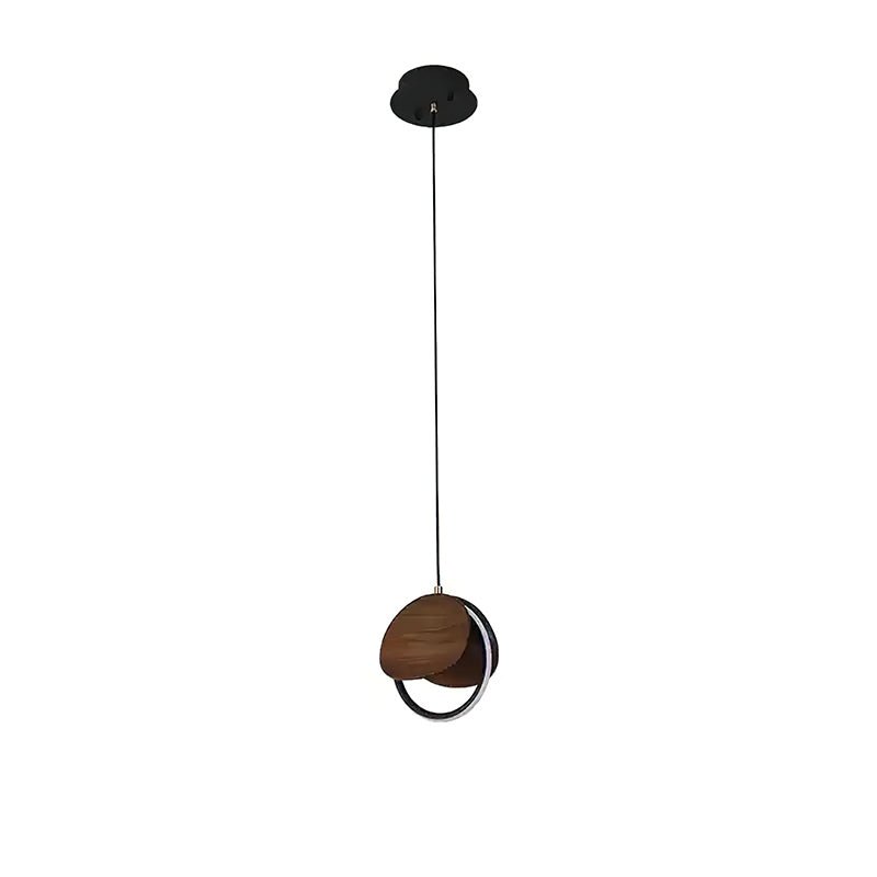 Avvelen geometryczna lampa wisząca z drewna