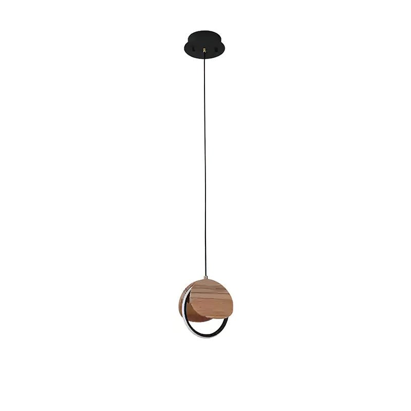 Avvelen geometryczna lampa wisząca z drewna