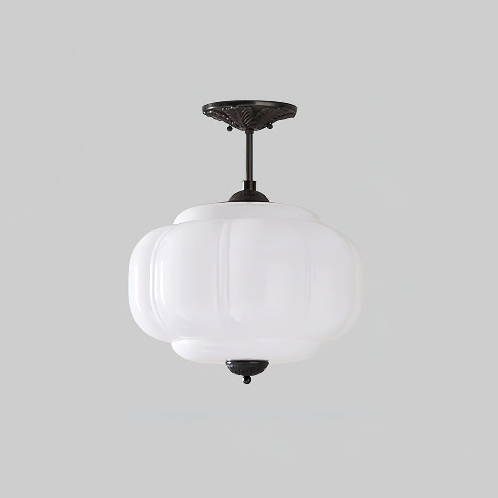 Eldio zielona lampa sufitowa montowana bezpośrednio ze szkła