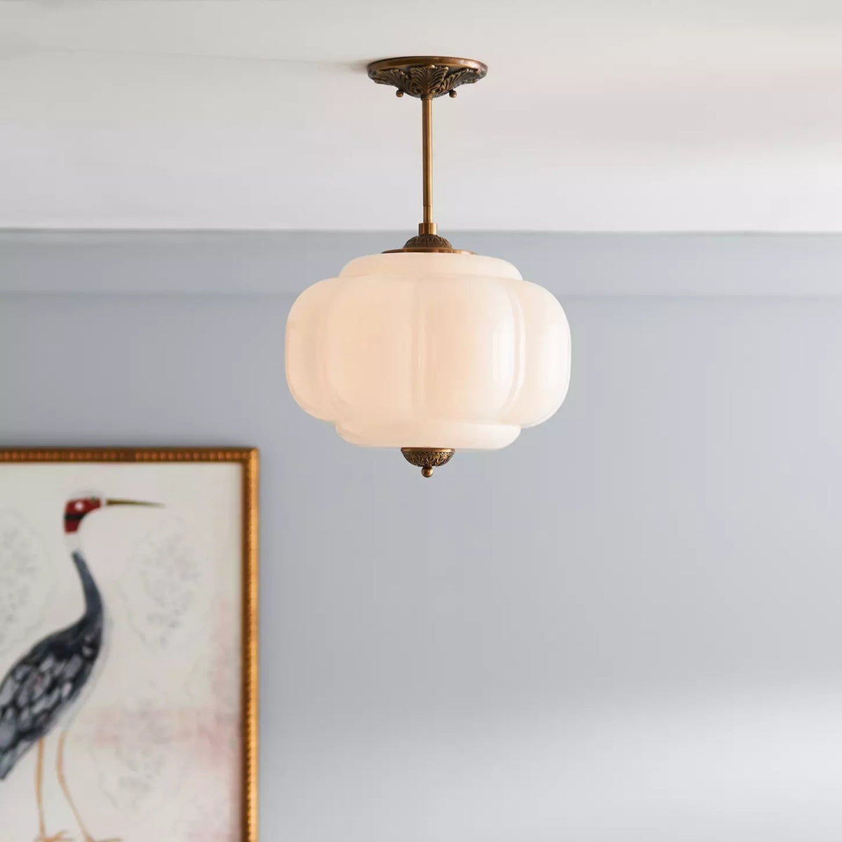 Eldio zielona lampa sufitowa montowana bezpośrednio ze szkła