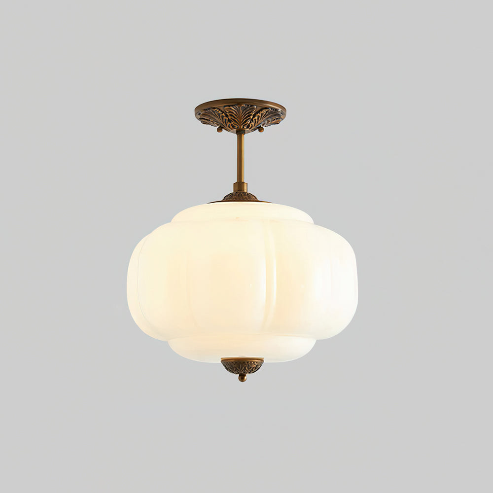 Eldio zielona lampa sufitowa montowana bezpośrednio ze szkła