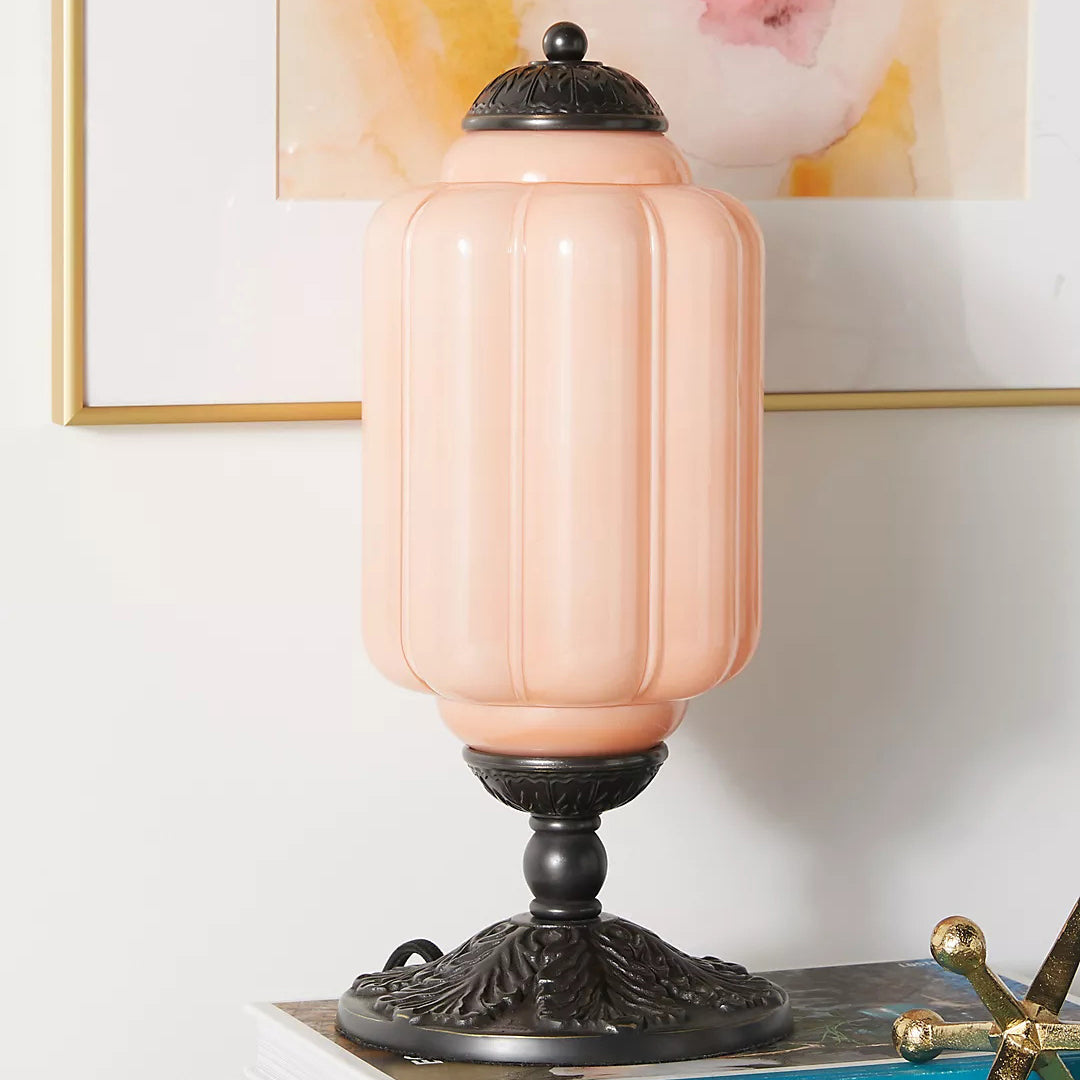 Lampa stołowa Eudora ze szkła
