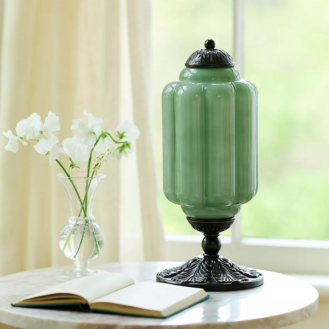 Lampa stołowa Eudora ze szkła