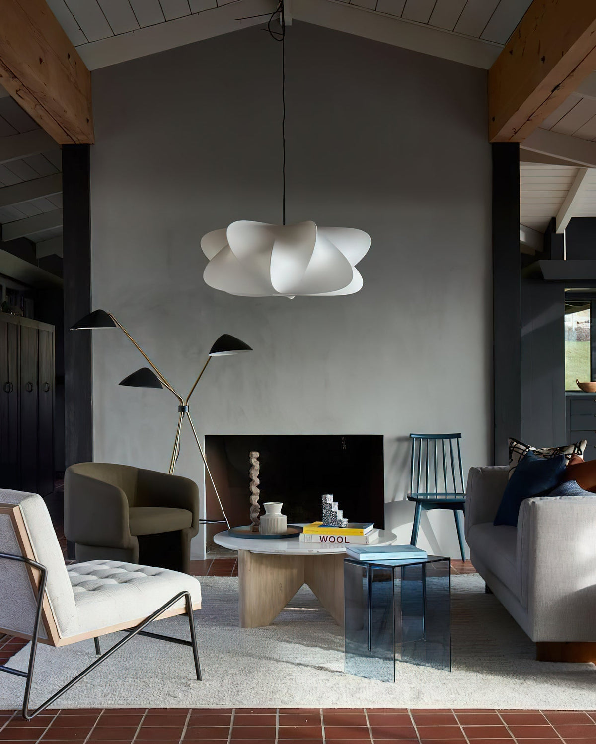 Luxe Silk nowoczesna lampa wisząca z jedwabiu