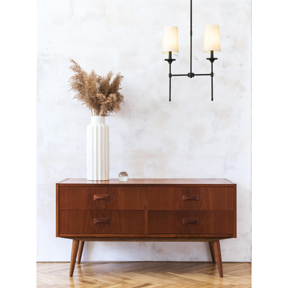 Cirelelia liniowa lampa wisząca płócienna vintage industrialna