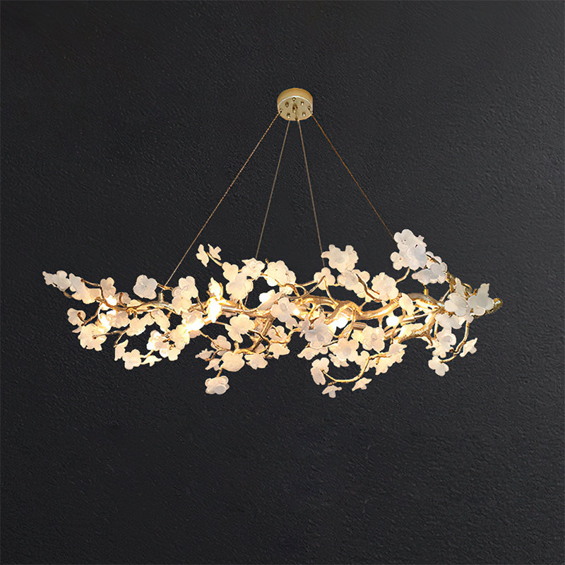 Farringstone Żyrandol Liniowy Rzeźbiarski Kwiatowy
