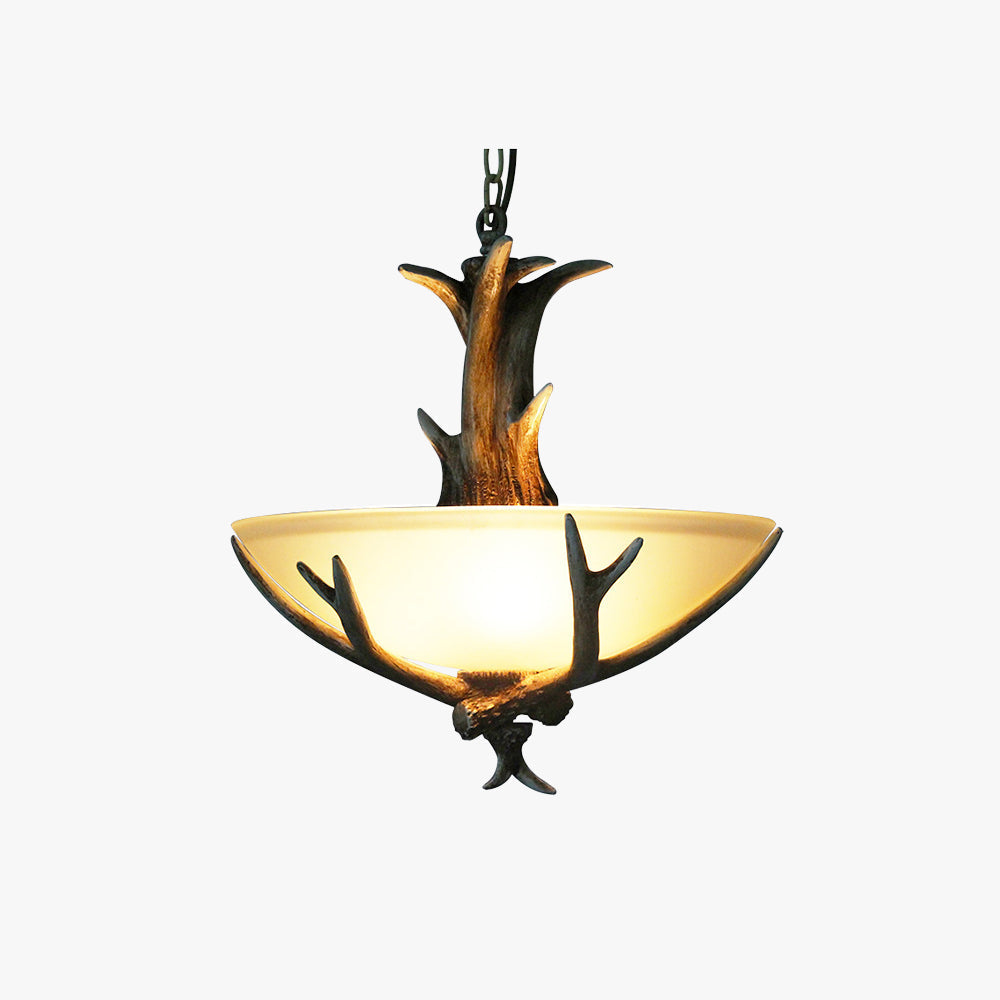 Silva Retro LED lampa wisząca drewno szkło jadalnia/salon