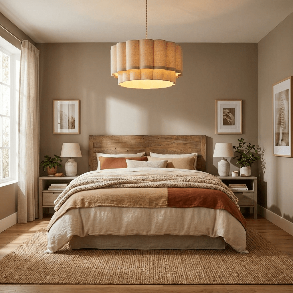 Lampa wisząca Velanette z płótna