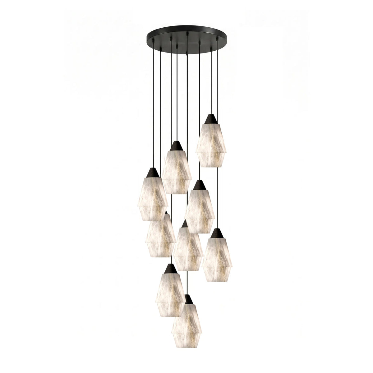 Aurevin Alabaster Cluster żyrandol