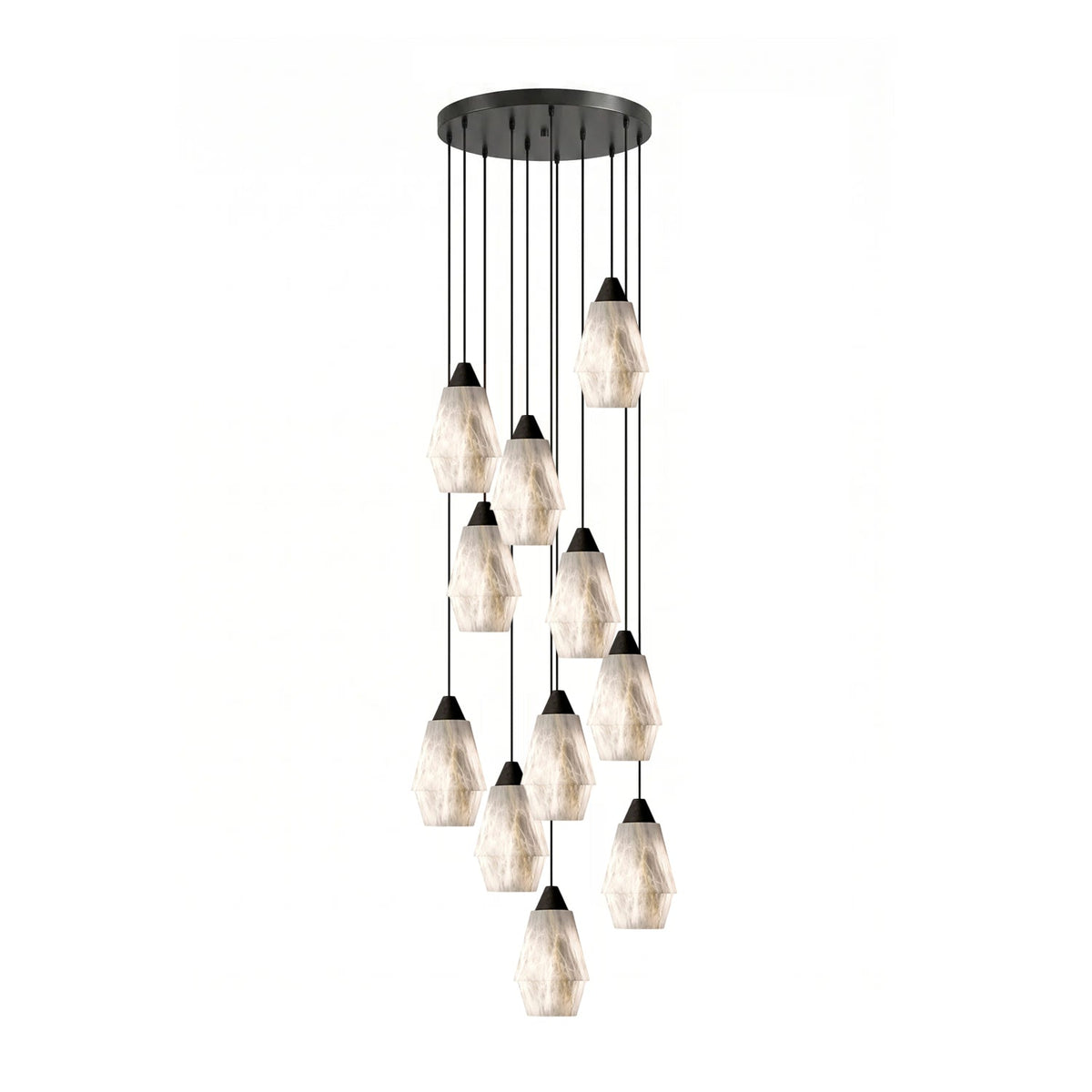 Aurevin Alabaster Cluster żyrandol