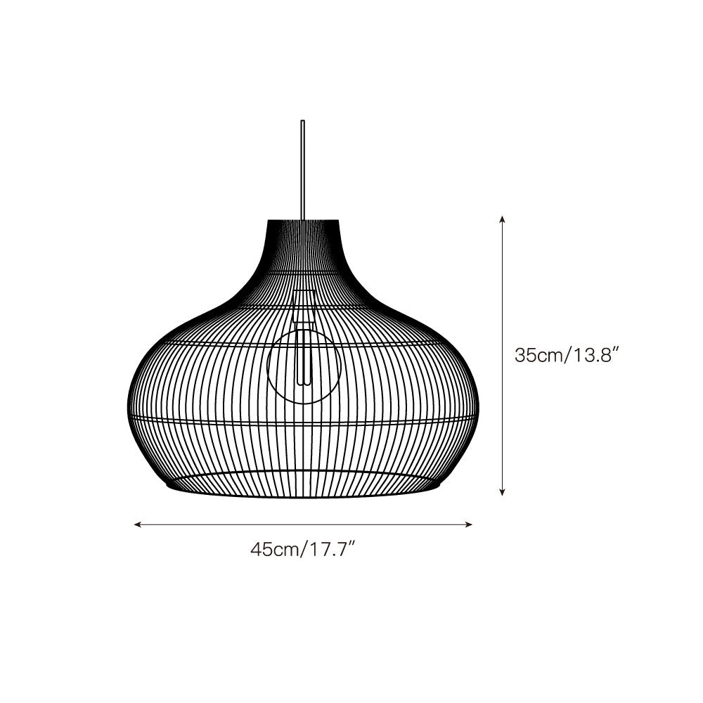 Wickle lampa wisząca