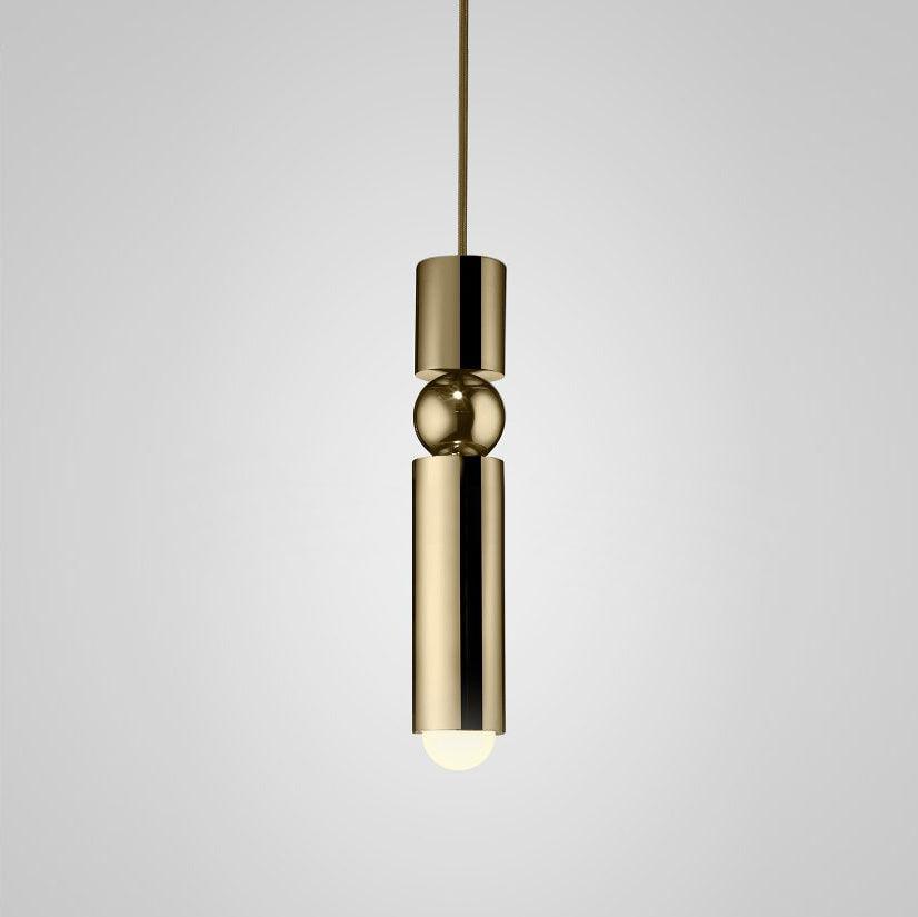 Velkis geometryczna lampa wisząca z aluminium do salonu | Cielum