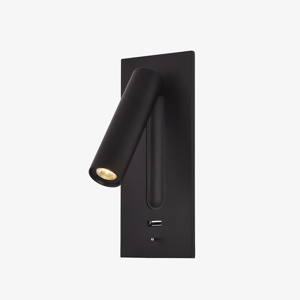 Sothis nowoczesny minimalistyczny kinkiet USB do łóżka czarny