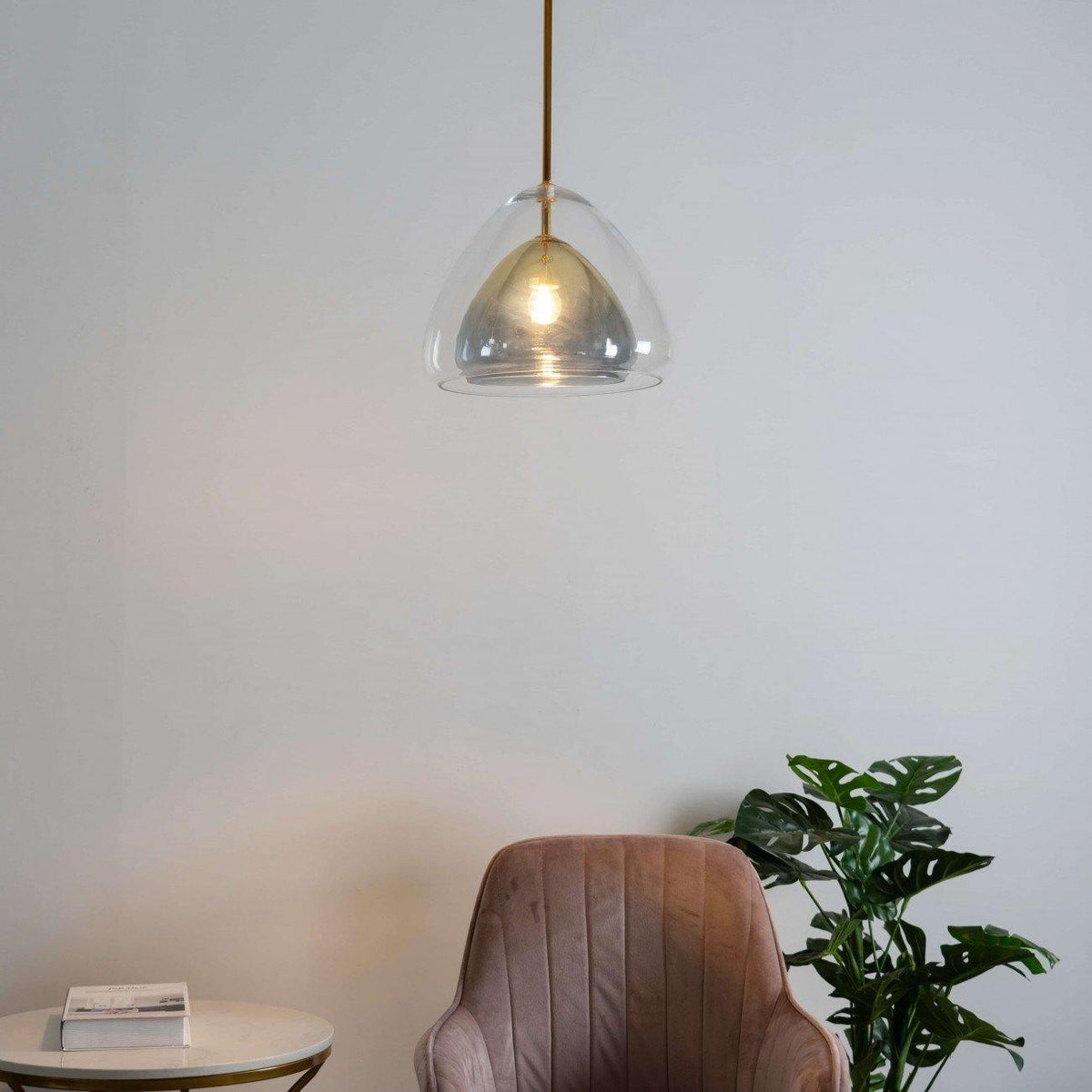 Dera lampa wisząca ze szkła w stylu luksusowym
