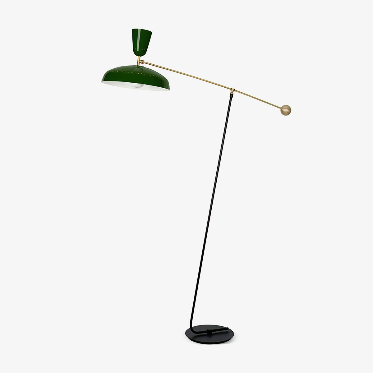 Celeste minimalistyczna lampa stojąca z miedzi
