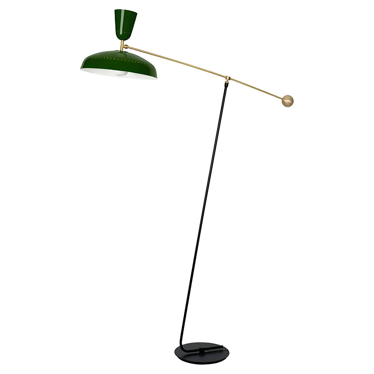 Celeste minimalistyczna lampa stojąca z miedzi