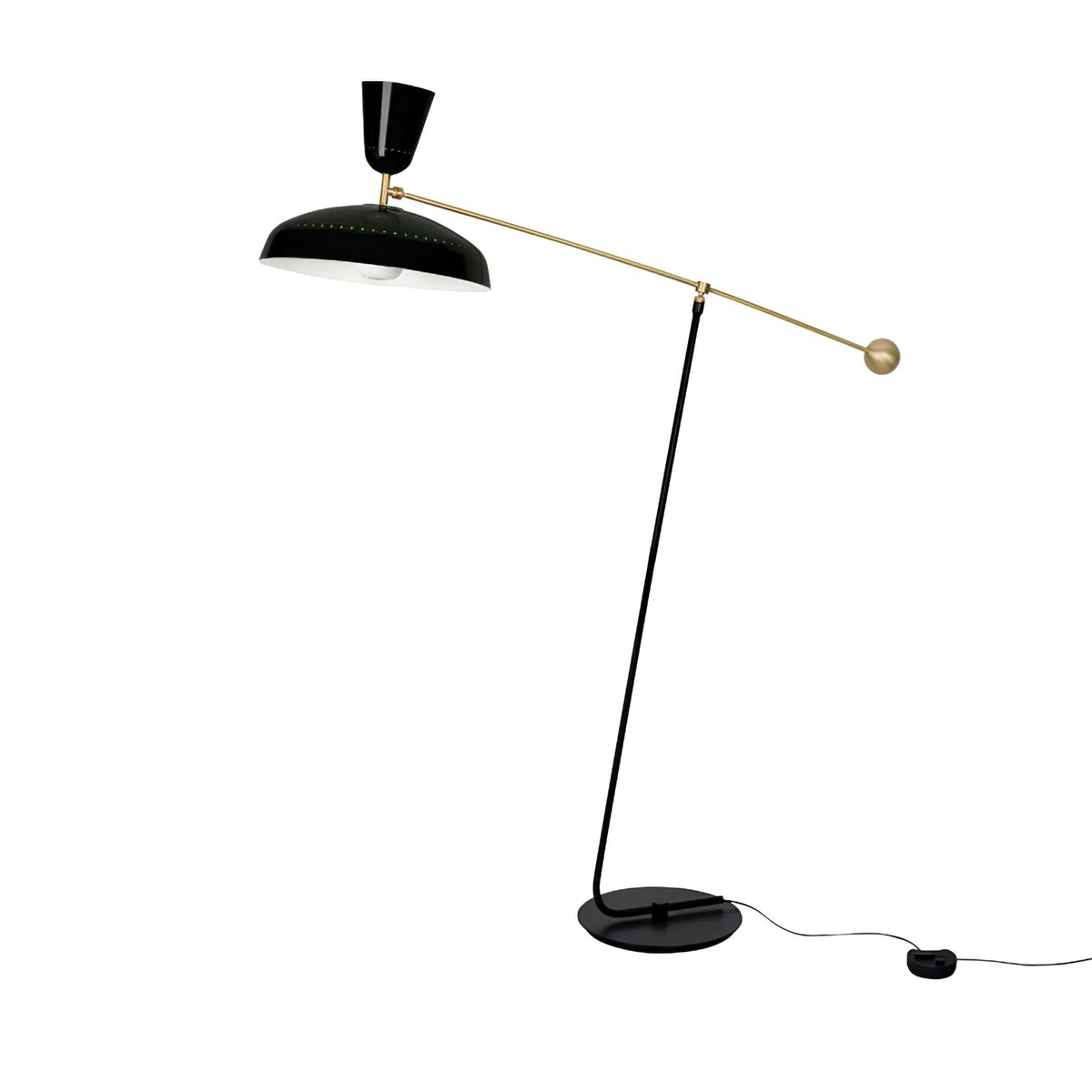 Celeste minimalistyczna lampa stojąca z miedzi