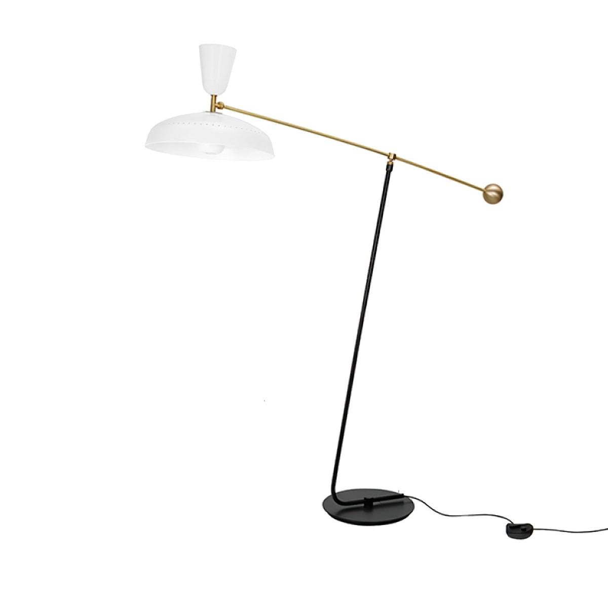 Celeste minimalistyczna lampa stojąca z miedzi