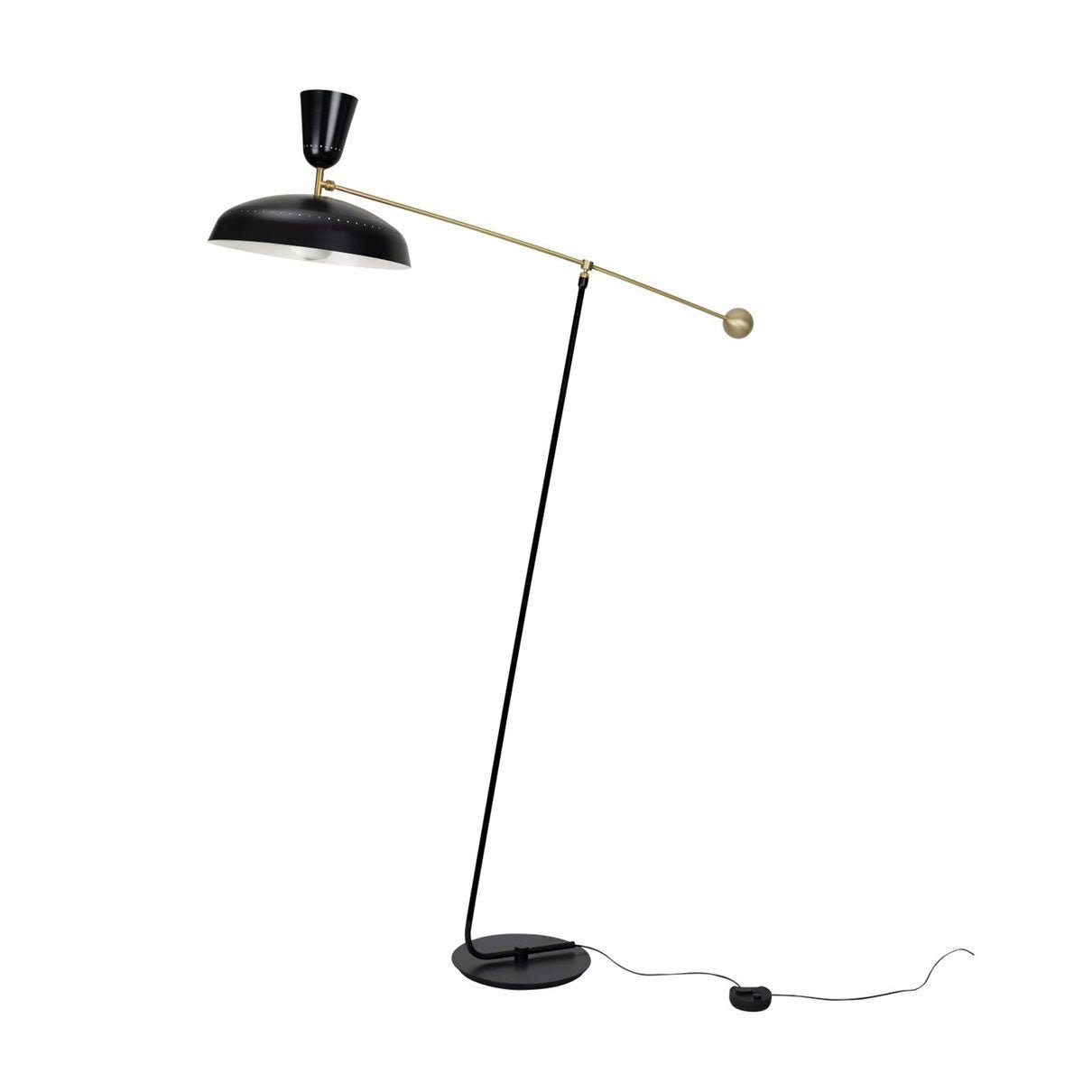 Celeste minimalistyczna lampa stojąca z miedzi