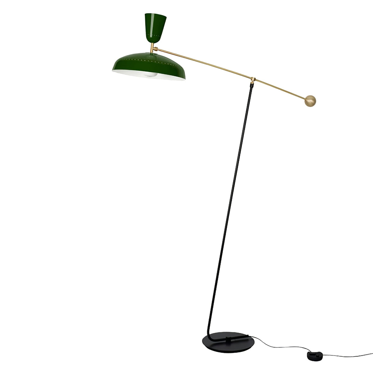Celeste minimalistyczna lampa stojąca z miedzi