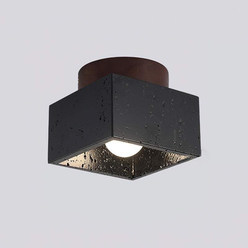 Lampa sufitowa Ritta  beż & drewno orzechowe