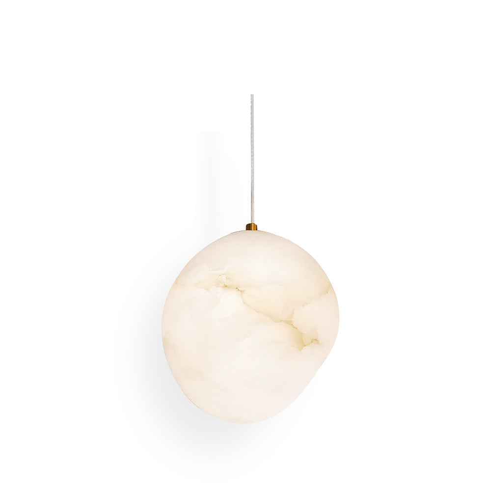 Ralen lampa wisząca Alabaster Miedź Elegancja