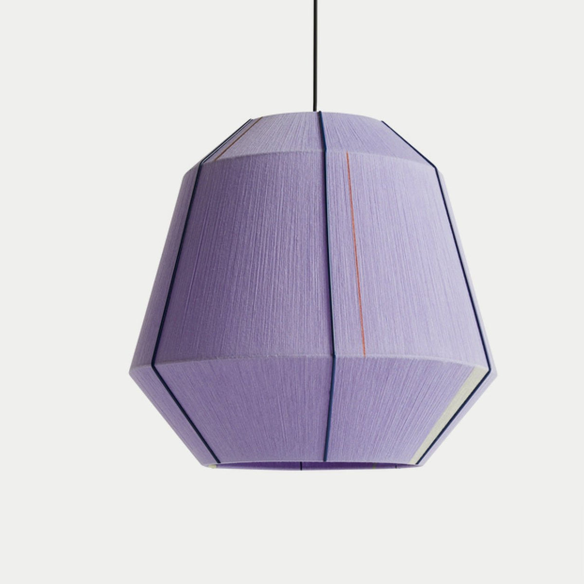 Lampa wisząca w kształcie latarni z ręcznie nawijanego płótna