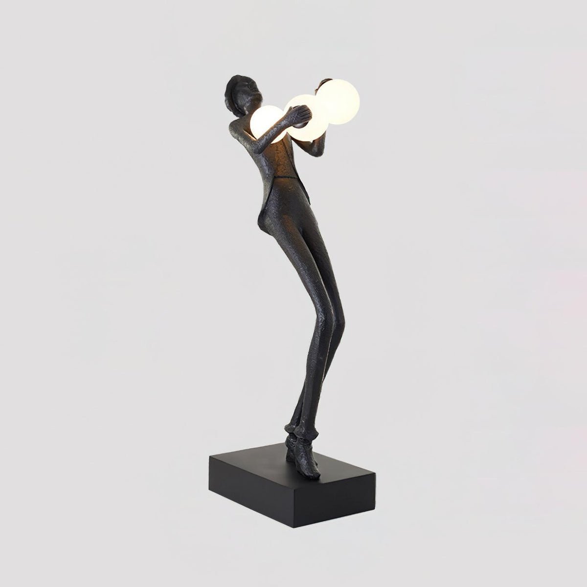 Evlirir artystyczna lampa stojąca z brązu