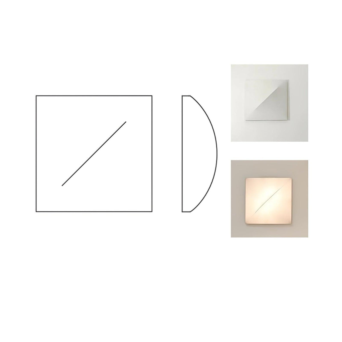 Linivelia minimalistyczna kinkiet ze szkła