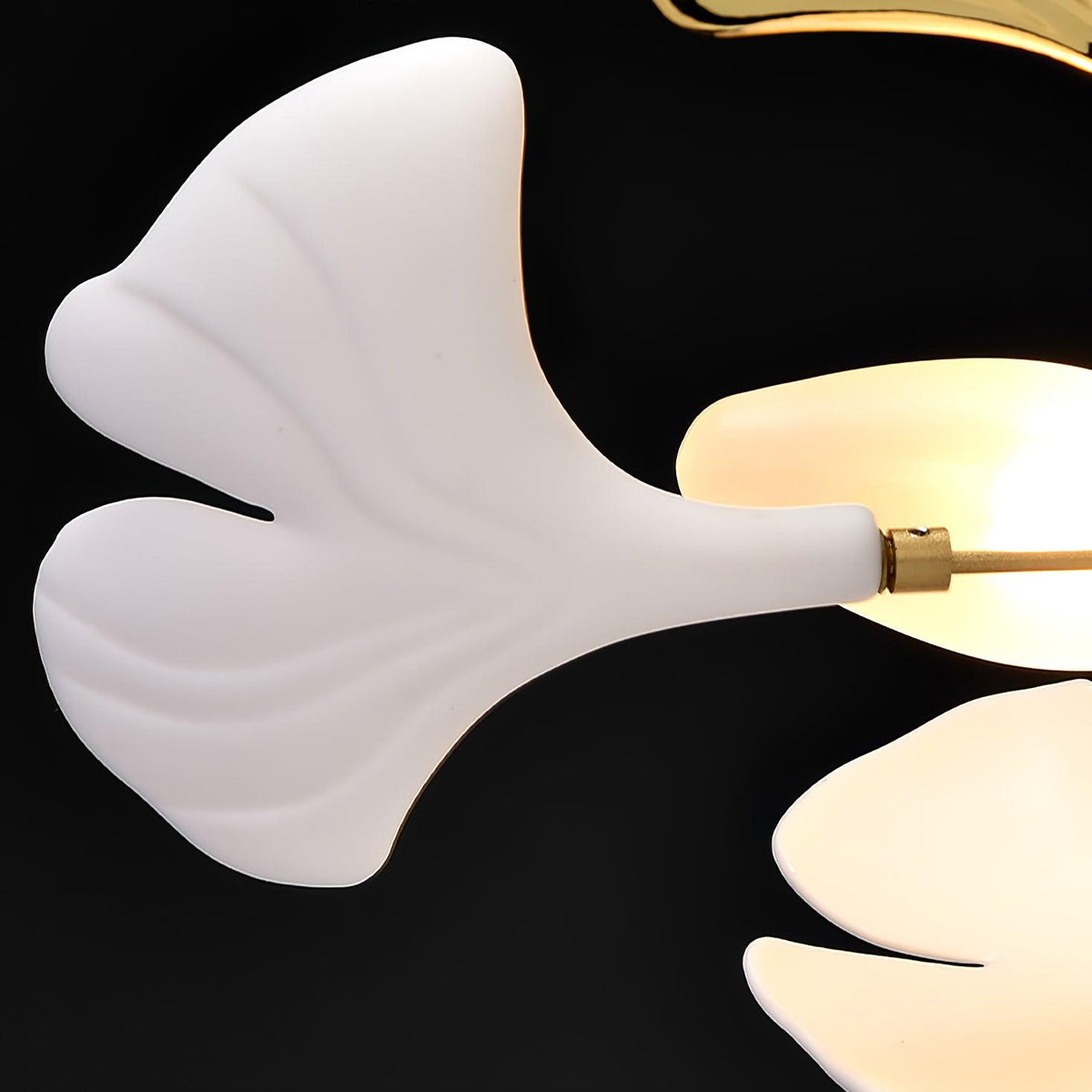 Oriiselle żyrandol ceramiczny Gingko Petal Gold