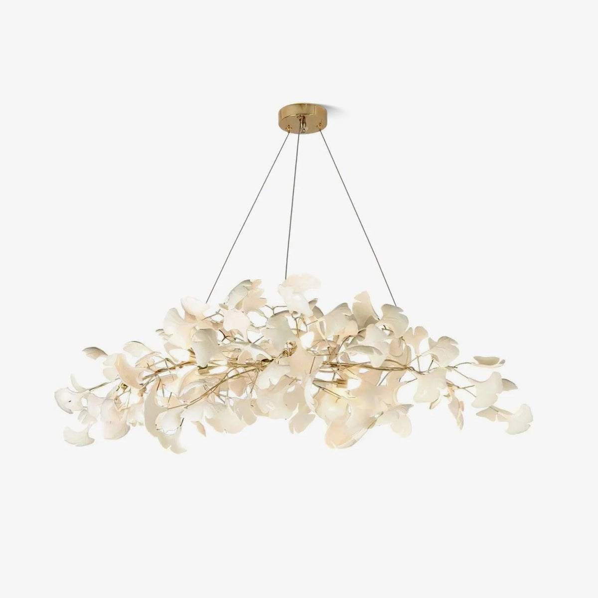 Oriiselle żyrandol ceramiczny Gingko Petal Gold