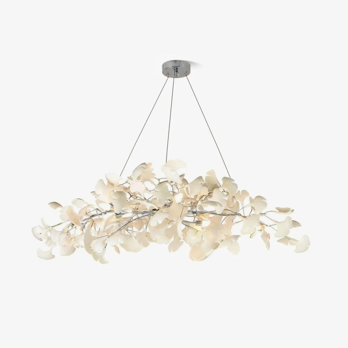 Oriiselle żyrandol ceramiczny Gingko Petal Gold
