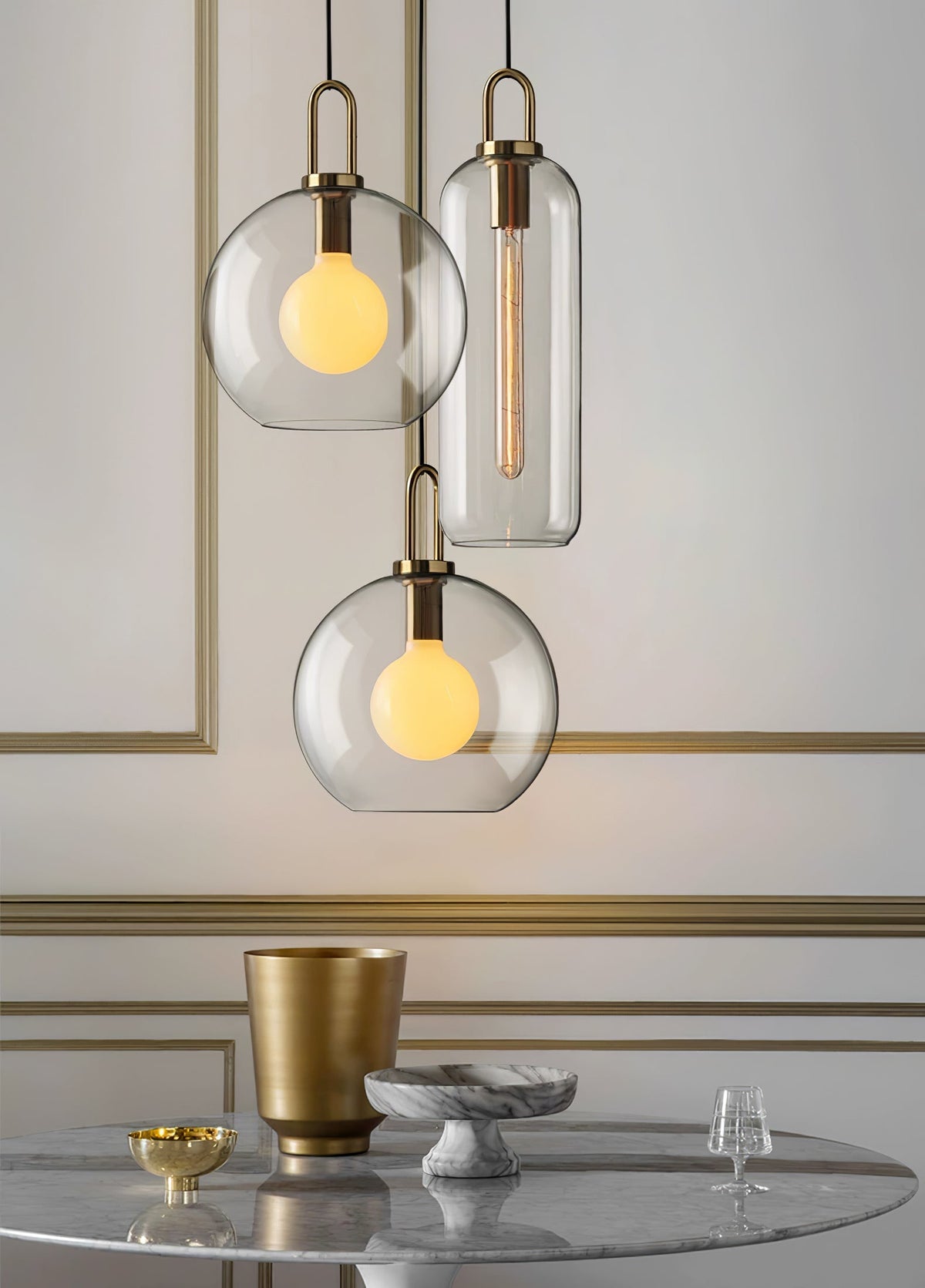 Sevelo lampa wisząca ze szkła matowego