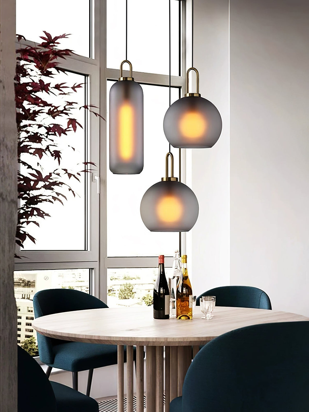 Sevelo lampa wisząca ze szkła matowego
