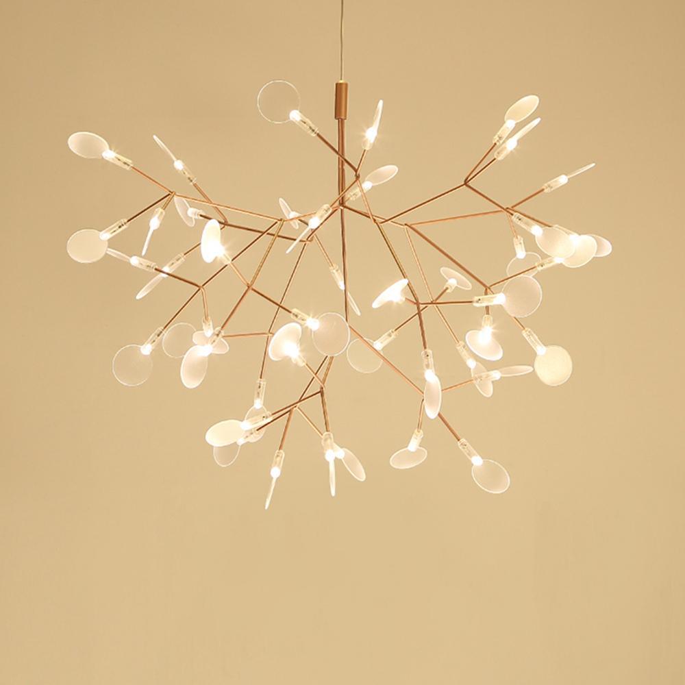 Auroreon żyrandol Rose Gold Firefly LED Branch