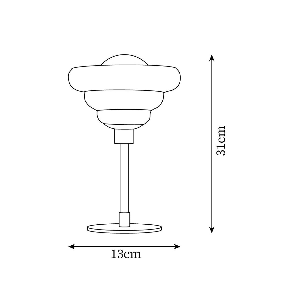 Lampa stołowa Oreloaine ze szkła