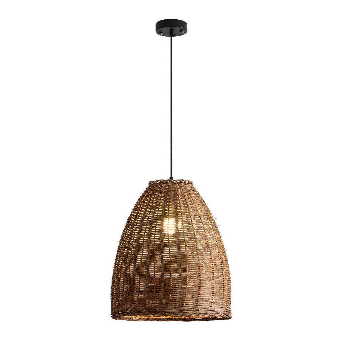 Jarrowcombe Lampa wisząca z plecionego rattanu