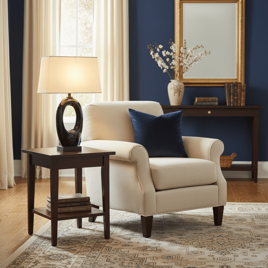 Vesperon lampa stołowa ceramiczna o owalnym kształcie