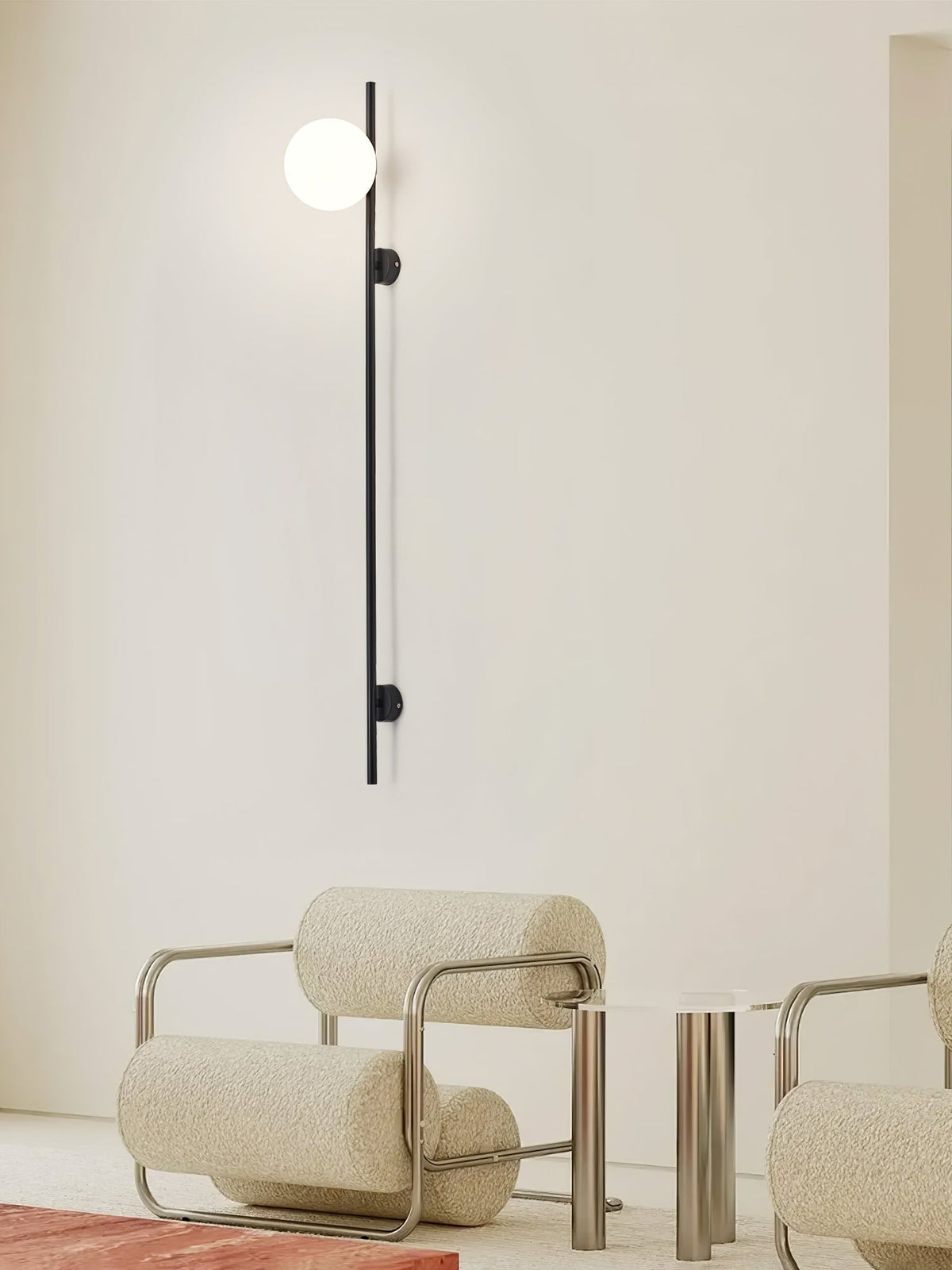 Nerylor nowoczesny minimalistyczny kinkiet ze szkła