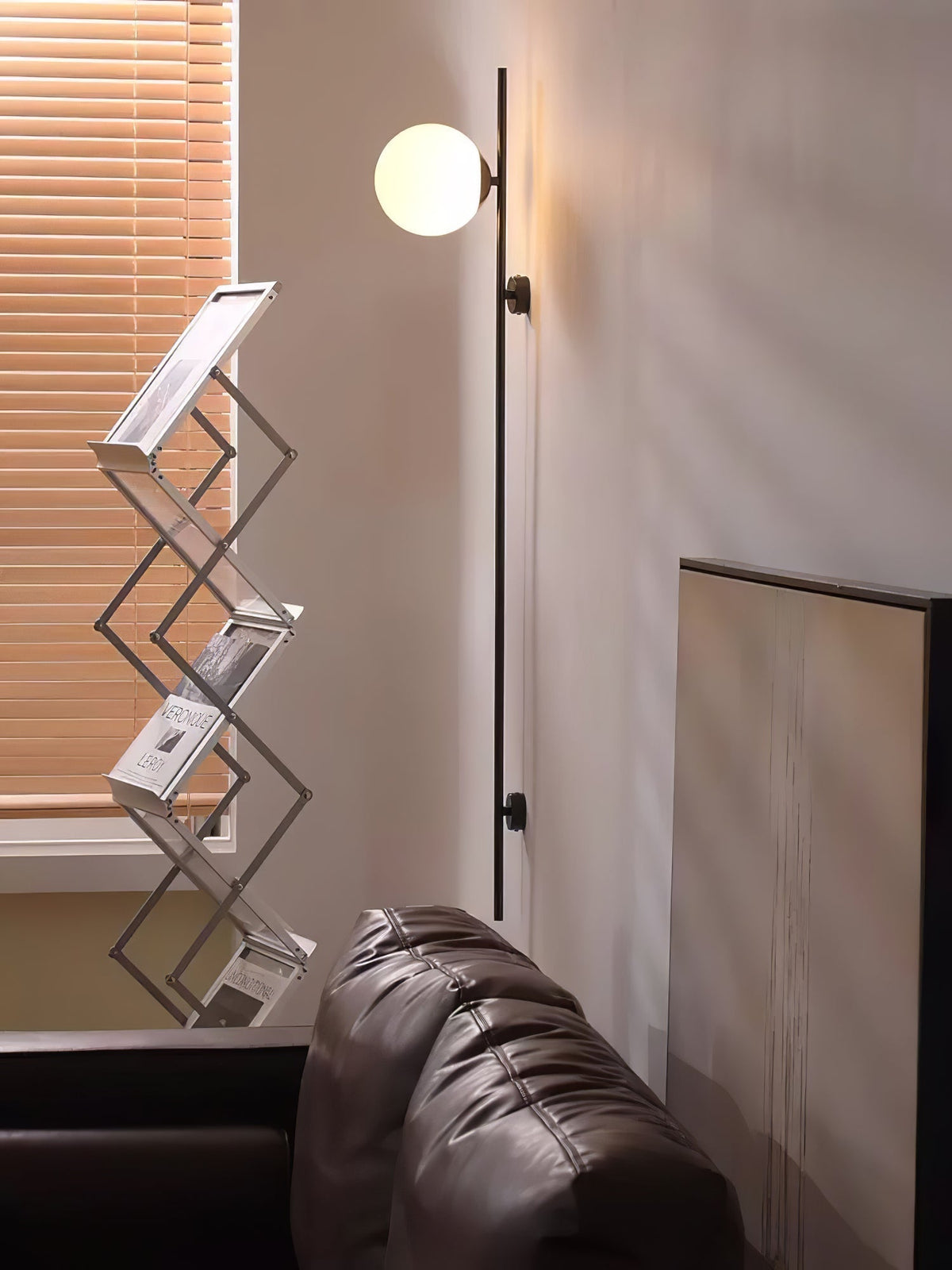 Nerylor nowoczesny minimalistyczny kinkiet ze szkła
