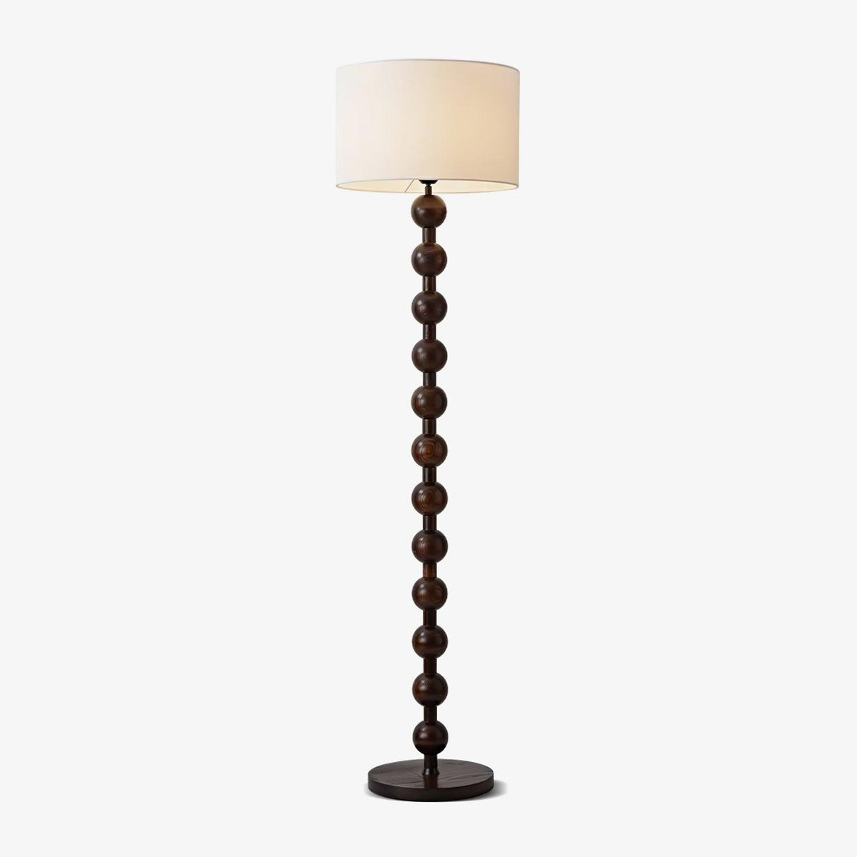 Paston lampa stojąca ze szkła i płótna