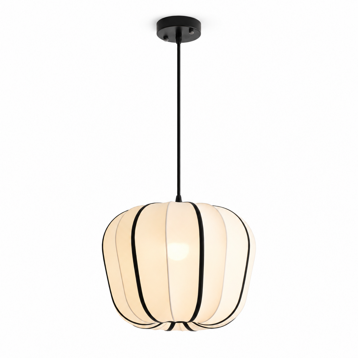 Fallowmere Lampa Wisząca Z Prążkowanej Elastycznej Tkaniny