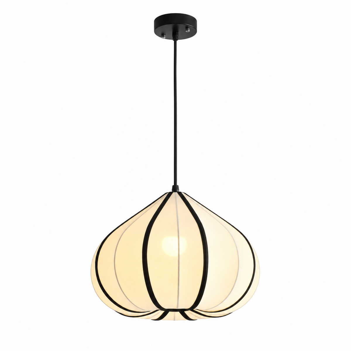 Fallowmere Lampa Wisząca Z Prążkowanej Elastycznej Tkaniny