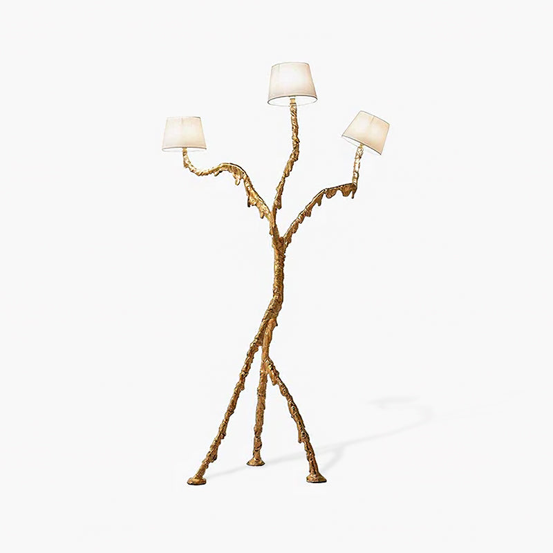 Dendria trójramienna lampa stojąca o kształcie gałęzi