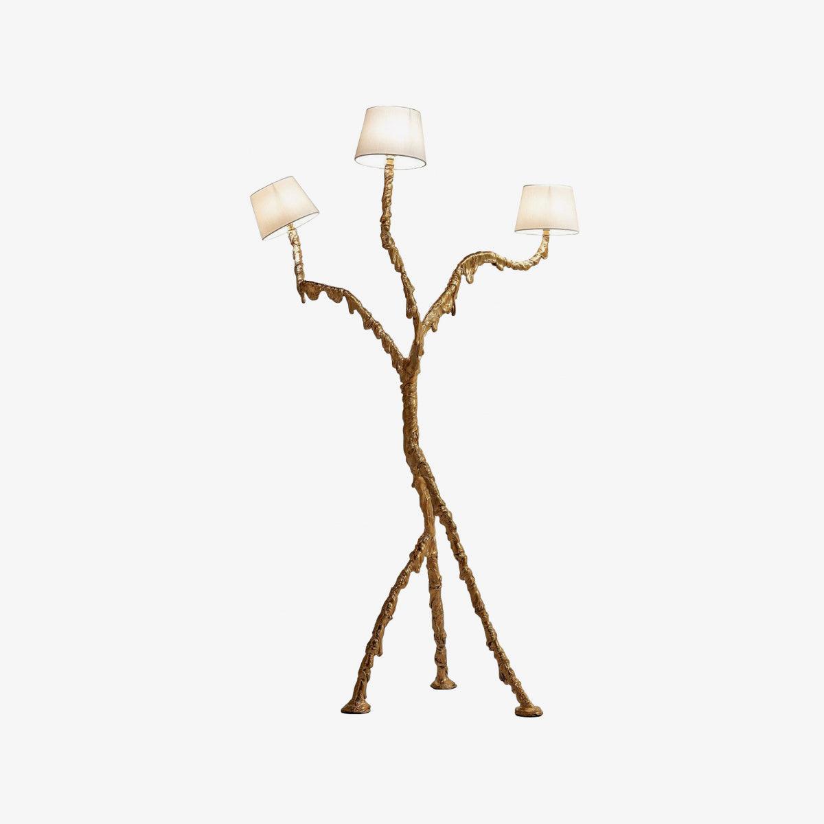 Dendria trójramienna lampa stojąca o kształcie gałęzi