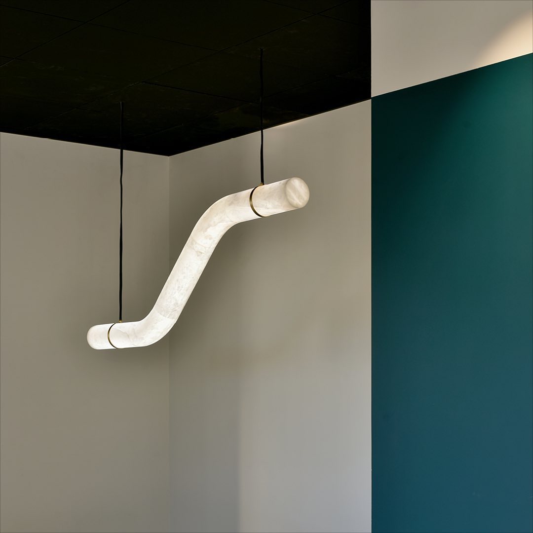 Luste Alabaster Closed-loop lampa wisząca